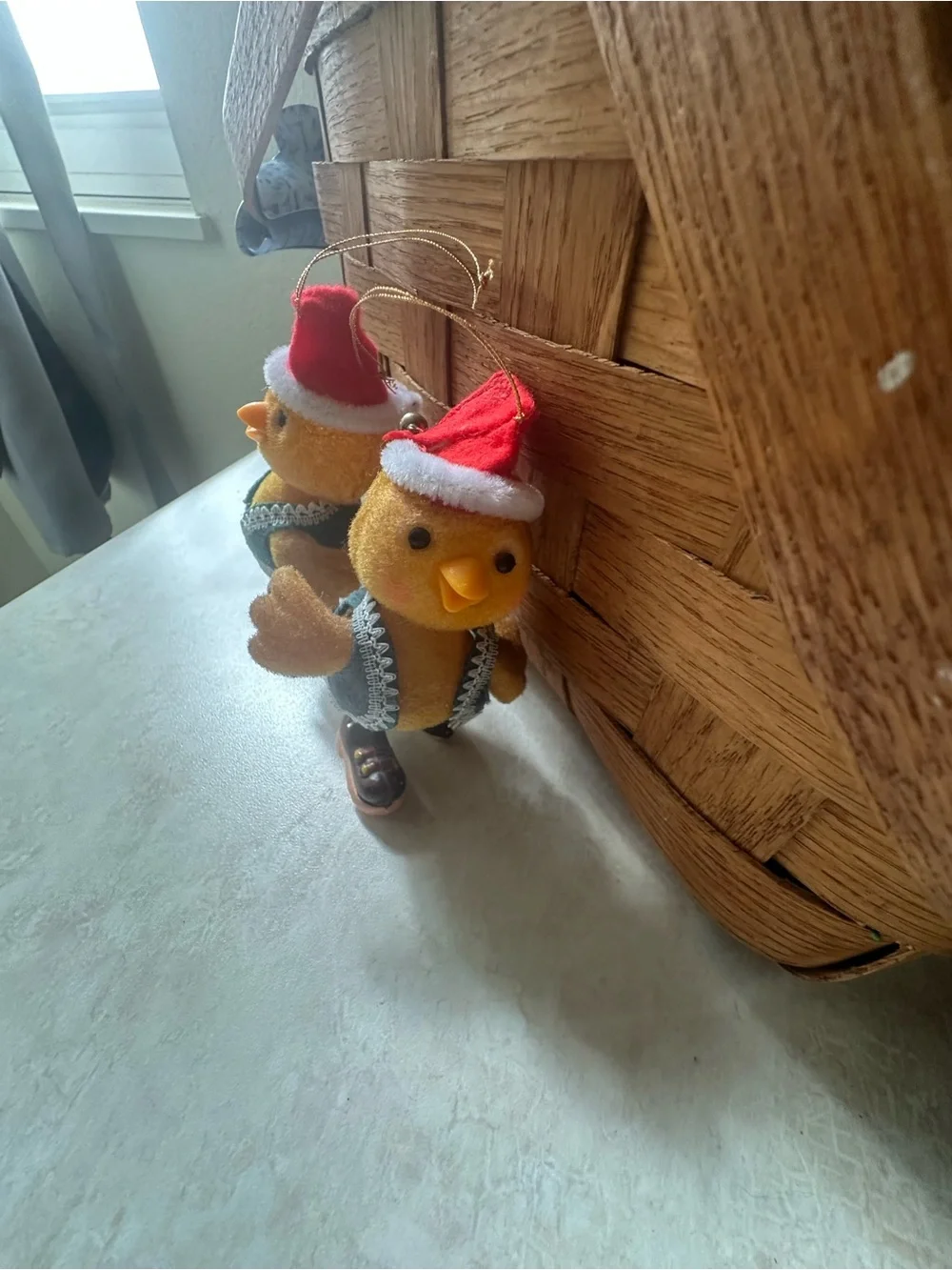 Vintage 70s Twin Critter Sitter Ornaments Fenton